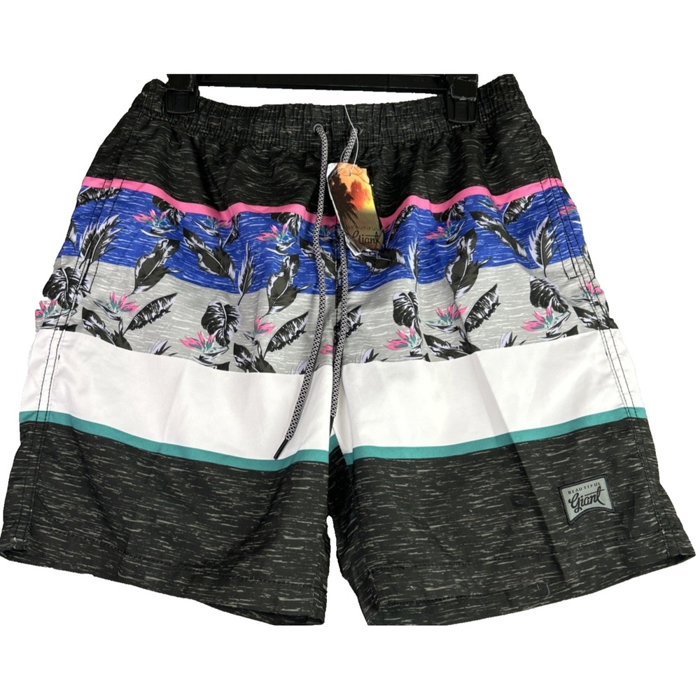 Beautiful Giant‎ Mens M Bathing Suit Swim Trunks Quick Dry Hawaii Style Swimwear